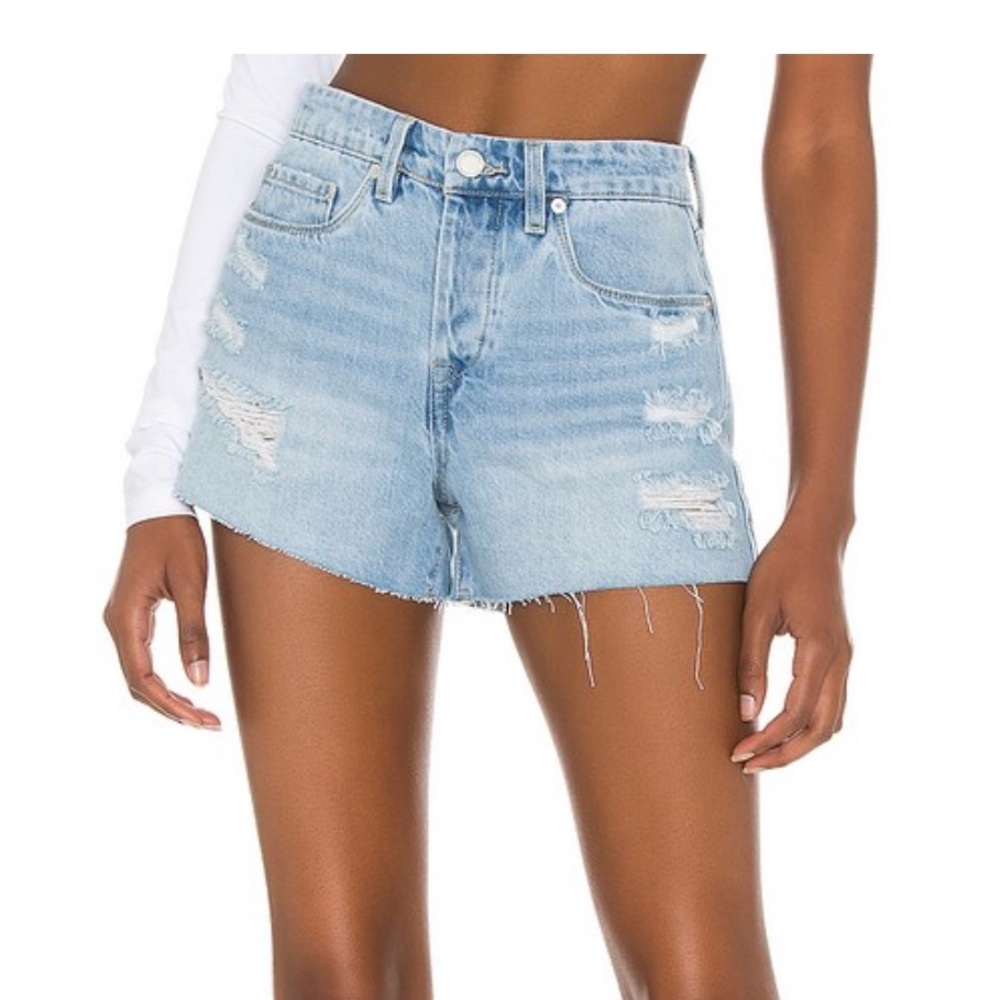 Blank NYC barrow cut off denim shorts